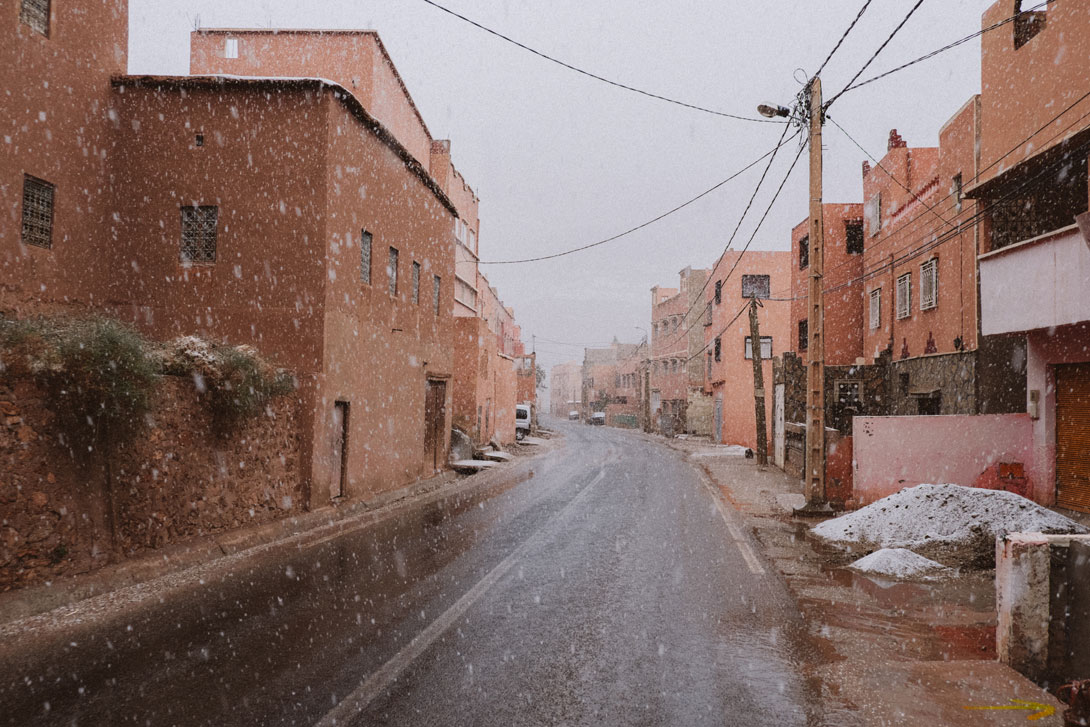 Sníh v Maroku